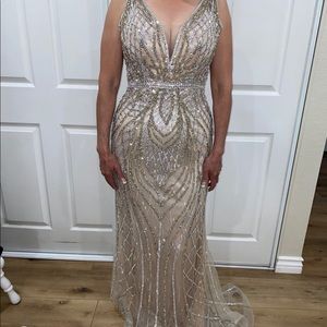 Sequin elegant gown